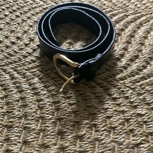 J. Crew Italian Leather Belt / Black / Sz Small